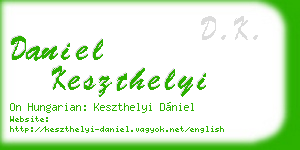 daniel keszthelyi business card