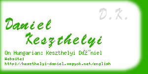daniel keszthelyi business card